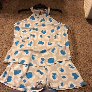 Size Medium Buddy Love Cheetah Romper Never Worn